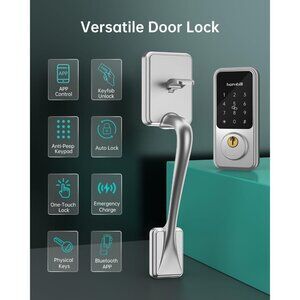 Hornbill Smart Deadbolt with Keypad, Keyless Entry, With Alexa + Bluetooth